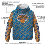 customized new york knicks trellis mesh blue windbreaker jacket best selling