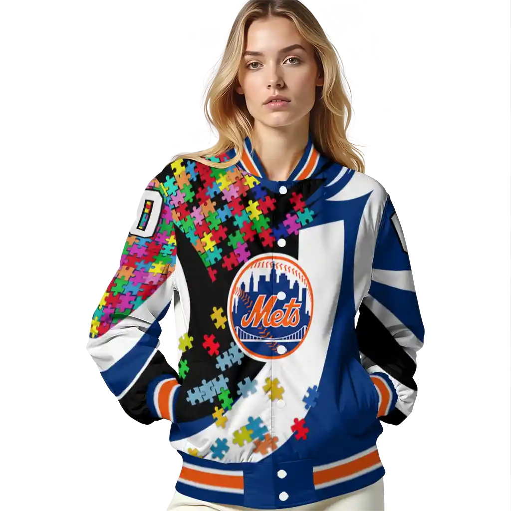 customized new york mets stars and stripes slashes blue varsity jacket latest model customized new york mets stars and stripes slashes blue varsity jacket latest model