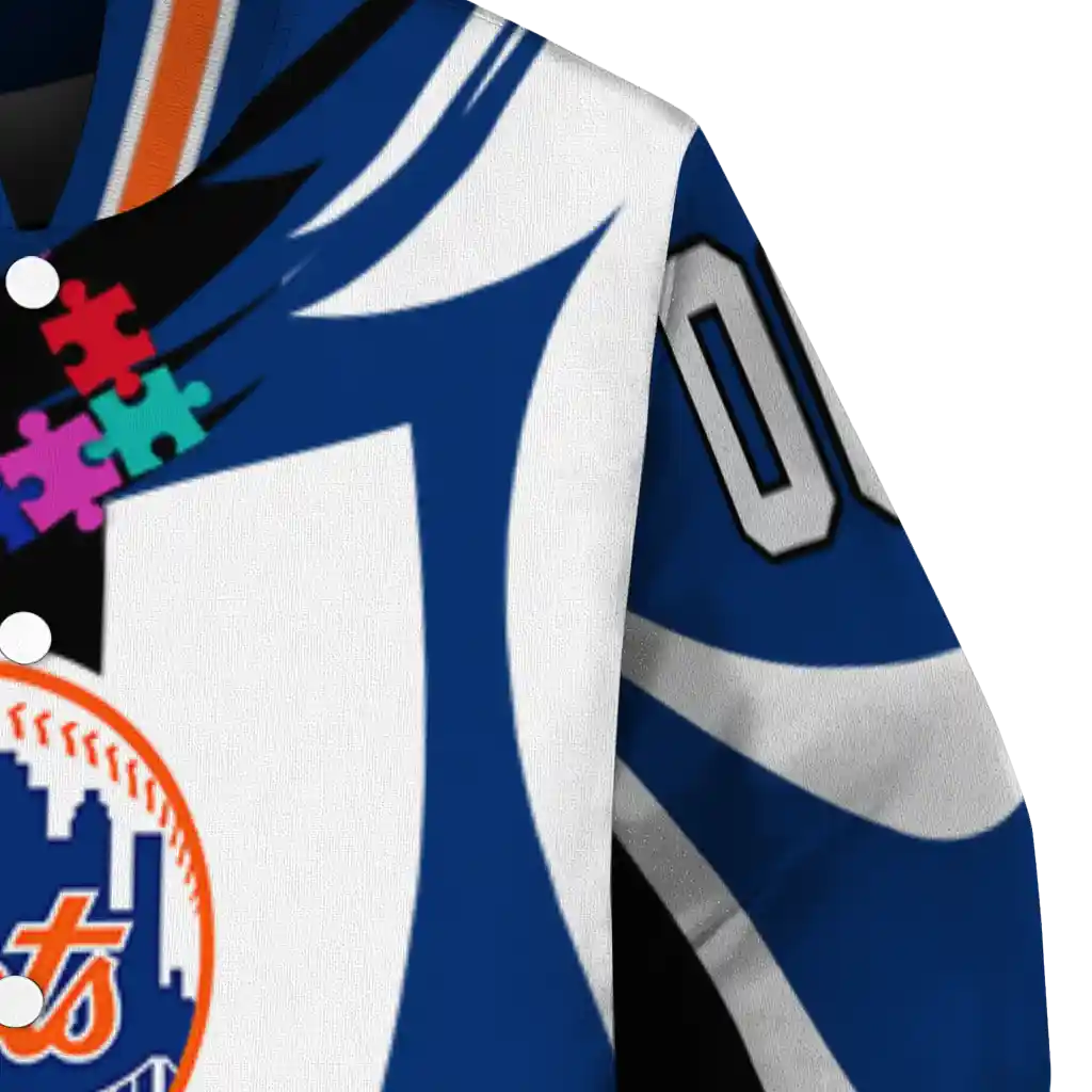 customized new york mets stars and stripes slashes blue varsity jacket premium grade customized new york mets stars and stripes slashes blue varsity jacket premium grade