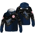 customized new york yankees arrow matrix navy black windbreaker jacket best selling