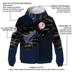 customized new york yankees arrow matrix navy black windbreaker jacket best selling