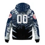 customized new york yankees brick motion navy black windbreaker jacket best selling