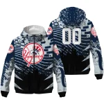customized new york yankees brick motion navy black windbreaker jacket best selling