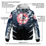 customized new york yankees brick motion navy black windbreaker jacket best selling