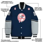 customized new york yankees chevron style navy varsity jacket best selling
