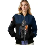 customized new york yankees groot football navy black bomber jacket best selling