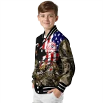 customized new york yankees patriot deer camouflage varsity jacket best selling