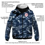 customized new york yankees shark art navy windbreaker jacket best selling
