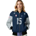 customized new york yankees team patch navy bomber jacket best selling