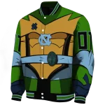 customized north carolina tar heels turtle armor varsity jacket best selling