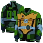 customized north carolina tar heels turtle armor varsity jacket best selling