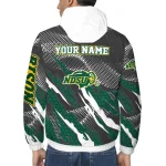 customized north dakota state bison claw mesh green gray windbreaker jacket best selling
