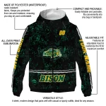 customized north dakota state bison shards cluster green windbreaker jacket best selling