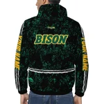 customized north dakota state bison shards cluster green windbreaker jacket best selling