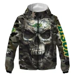 customized north dakota state bison skull camo camouflage windbreaker jacket best selling