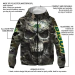 customized north dakota state bison skull camo camouflage windbreaker jacket best selling