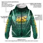 customized north dakota state bison us rock star green windbreaker jacket best selling