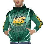 customized north dakota state bison us rock star green windbreaker jacket best selling
