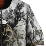customized northern illinois huskies deer skull camouflage white bomber jacket best selling