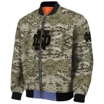 customized notre dame fighting irish camouflage abstract camouflage bomber jacket best selling