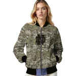 customized notre dame fighting irish camouflage abstract camouflage bomber jacket best selling