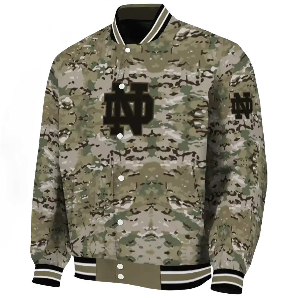 customized notre dame fighting irish camouflage abstract camouflage varsity jacket best selling customized notre dame fighting irish camouflage abstract camouflage varsity jacket best selling