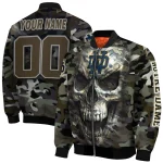 customized notre dame fighting irish camouflage skull camouflage bomber jacket best selling