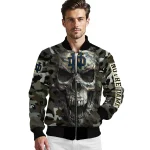 customized notre dame fighting irish camouflage skull camouflage bomber jacket best selling
