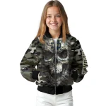 customized notre dame fighting irish camouflage skull camouflage bomber jacket best selling