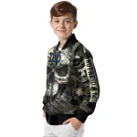 customized notre dame fighting irish camouflage skull camouflage bomber jacket best selling