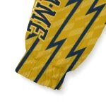 customized notre dame fighting irish lightning strike grid navy windbreaker jacket best selling