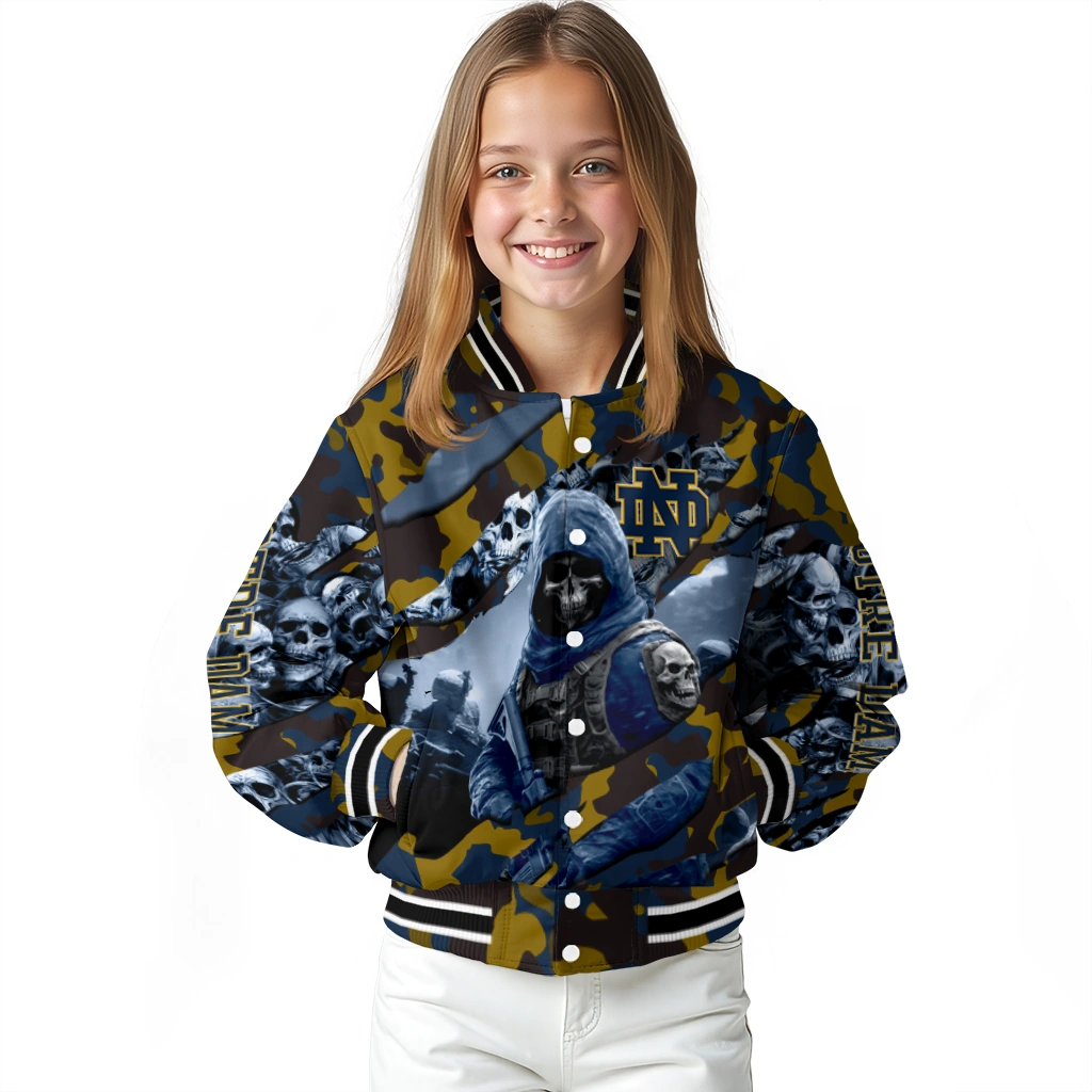 customized notre dame fighting irish skull horde navy varsity jacket top rated customized notre dame fighting irish skull horde navy varsity jacket top rated