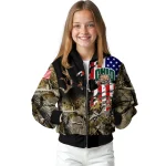customized ohio bobcats patriot deer camouflage bomber jacket best selling
