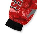 customized ohio state buckeyes shark art scarlet windbreaker jacket best selling