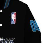 customized oklahoma city thunder claw edge black varsity jacket best selling