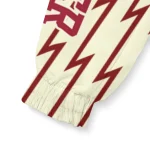 customized oklahoma sooners lightning strike grid crimson windbreaker jacket best selling