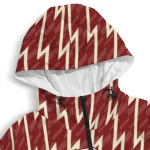 customized oklahoma sooners lightning strike grid crimson windbreaker jacket best selling