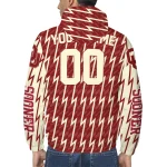 customized oklahoma sooners lightning strike grid crimson windbreaker jacket best selling