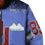 customized oklahoma sooners mario blocks blue black bomber jacket best selling