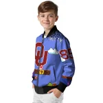customized oklahoma sooners mario blocks blue black bomber jacket best selling