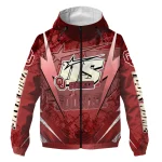 customized oklahoma sooners us rock star crimson windbreaker jacket best selling