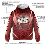 customized oklahoma sooners us rock star crimson windbreaker jacket best selling