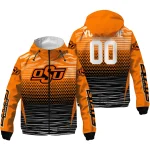 customized oklahoma state cowboys pattern layers orange windbreaker jacket best selling