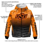 customized oklahoma state cowboys pattern layers orange windbreaker jacket best selling