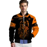 customized oklahoma state cowboys reaper hands orange black bomber jacket best selling