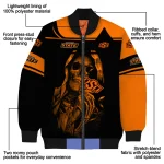 customized oklahoma state cowboys reaper hands orange black bomber jacket best selling