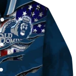 customized old dominion monarchs usa flag claws blue varsity jacket best selling