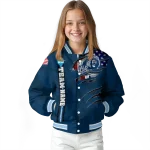 customized old dominion monarchs usa flag claws blue varsity jacket best selling