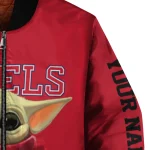 customized ole miss rebels adorable yoda red black bomber jacket best selling