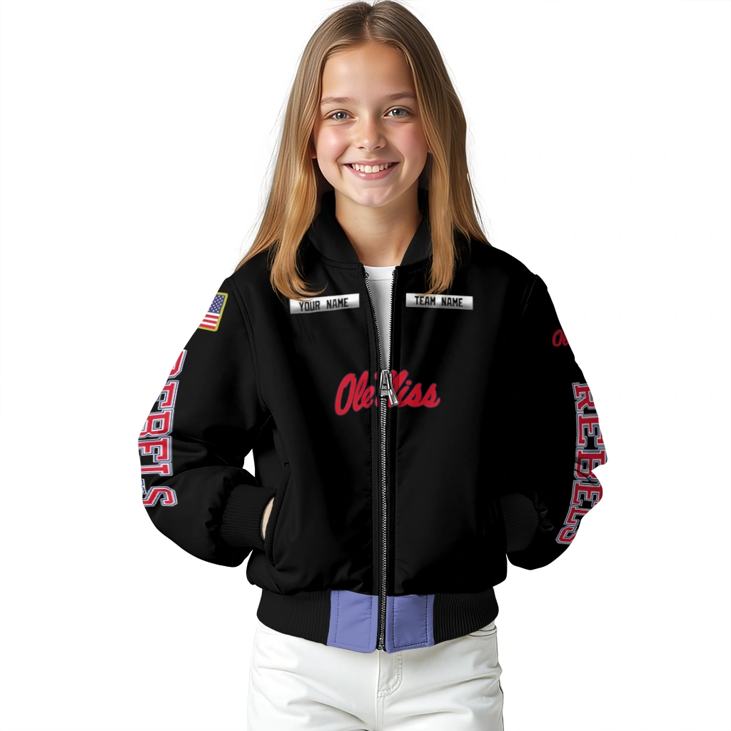 customized ole miss rebels american flag skull black bomber jacket top rated customized ole miss rebels american flag skull black bomber jacket top rated